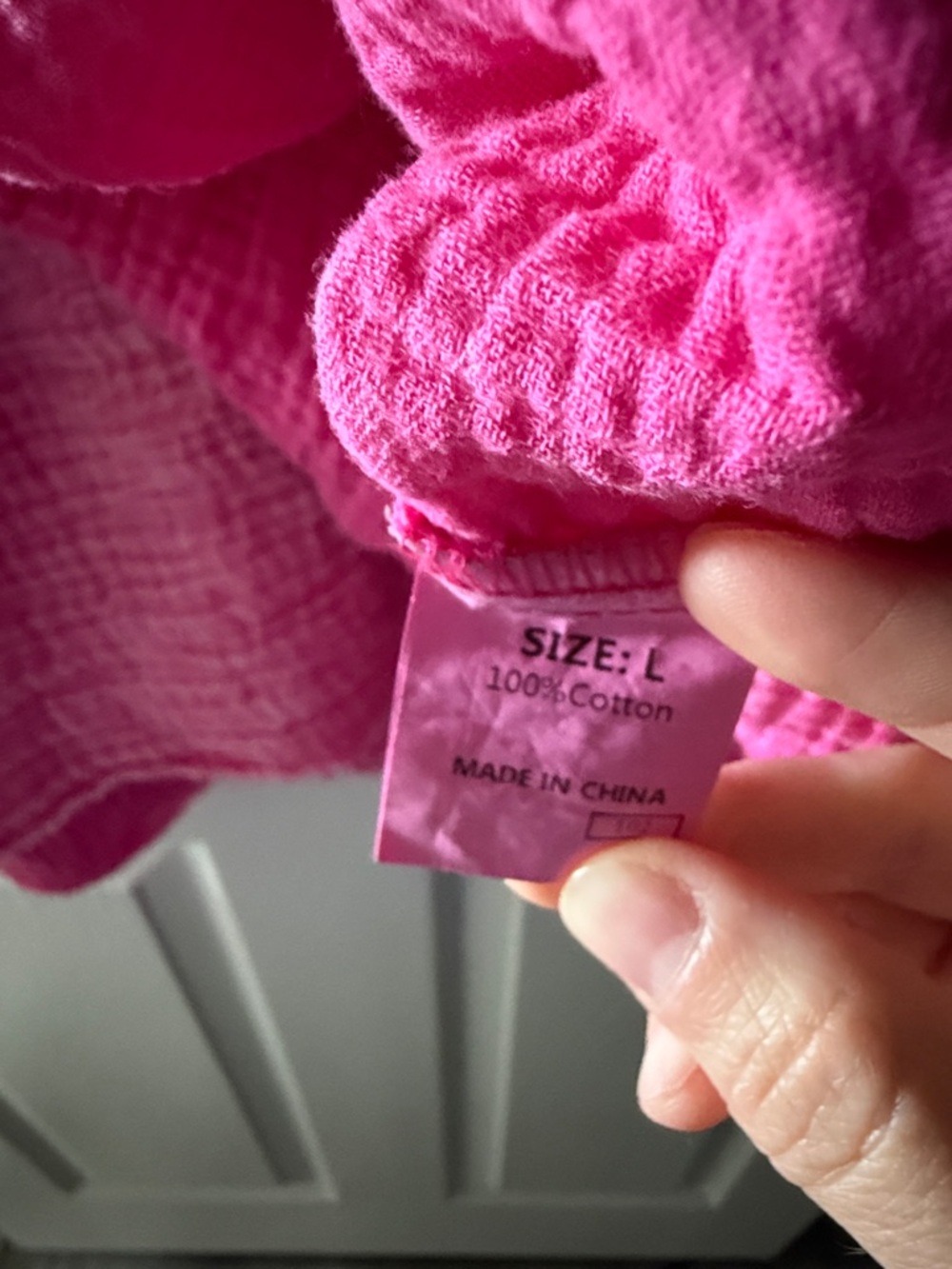Pink Gauze Tiered Tunic Dress - Picture 2 of 3